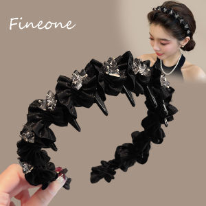 New Black Rhinestone Hair Hoop Sweet Cute Headband Hair Accessories for Women Girls