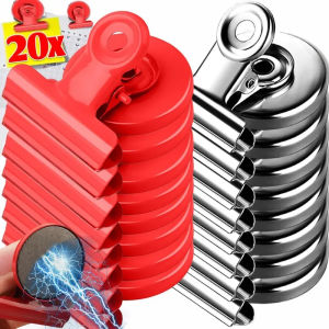 20/1PCS Metal Magnetic Refrigerator Clips Strong Heavy Grip Magnetic Clips for Kitchen Office Whiteboard Locker Photo Displays