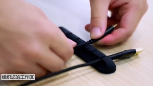 Nicedeal Car cable organizer no drilling required desktop charger cable storage for organizing headphone wires