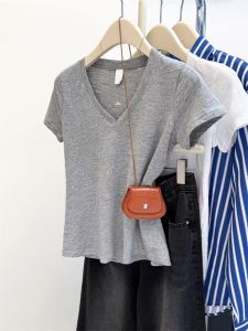 MISHANGYICHU | Minimal Bamboo Cotton Short Sleeve T-Shirt
