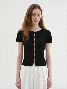 Fano | Áo Thun Knit Kết Nơ Sweet Ballet Mẫu Mới Hè 2026