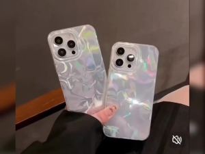 Purple Gradient Lotus Print Phone Case for Redmi A5 Note 14 Pro Plus 5G 14S 13 A3 A3X 14C 13C Xiaomi 14T 13T Silver Plated Cover
