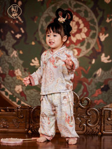 New Chinese Style Baby Girl Set Infant Hanfu Clothing Breathable Comfortable Cotton Daily Wear Four Seasons Suitable for Babies