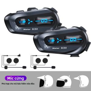 Tai Nghe Intercom Mũ Bảo Hiểm Xe Máy Bán Song Công 600M V5.4 Chống Nước Có Chức Năng Chia Sẻ Nhạc Và Trợ Lý Giọng Nói Thông Minh Dành Cho Việc Đi Nhóm