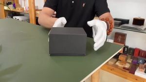 High-end Custom Watch Box PU Leather Interior Special Wooden Smooth Surface Watch Show Jewelry Gift Box for Men and Women