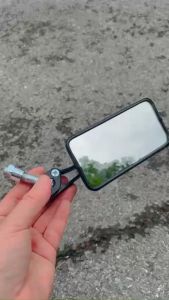 Gương Gù 2 Sọc Đỏ Lắp Cho Tất Cả Dòng Xe Máy – Chất liệu cao cấp- Bền đẹp