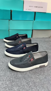 Giày Lười Nam hotrend Giày vải nam KICK MAN Đế Mềm Thoáng Mát Phong Cách Tối Giản Dễ Phối Đồ Giày Sneaker Nam giày lip-on shose