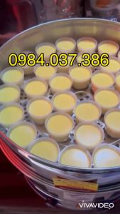 Nồi hấp bánh FLAN bánh giò chạy điện 3 tầng 47cm