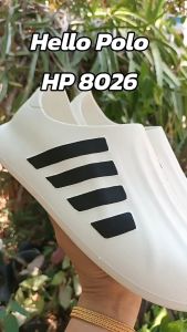 Hello Polo รองเท้าแตะ 3.5 ซม ส้นหนา คลายเมื่อยเท้า พื้นนุ่มมาก รองเท้าหัวโต สำหรับสตรี สำหรับฤดู HP8026