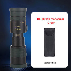 10-300X Zoom Powerful Binoculars Long Range Professional Monocular Telescope HD 4K High Quality BAK4-Prisms Portable for Camping