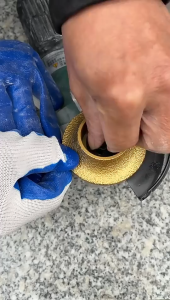 Mata Gerinda Pinggul Bevel Granit 10mm Gerinda Bullnose Wheel