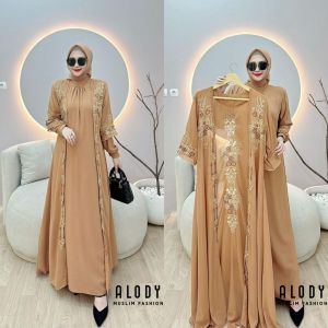 DRESS GAMIS OUTER MODE DIANYA VOL 3 TERBARU BY ALODY 100%ASLI REAL ADA MODE YARA FATIMAH