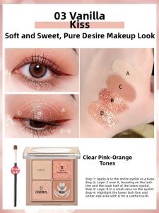 CARSLAN | Affordable Versatile Eyeshadow Palette Cream Beige and Earth Tones