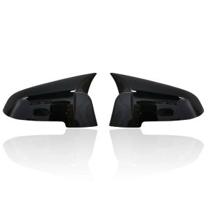 Black mirror cover For BMW 5 6 7 Series F10 F11 F18 F07 F12 F13 F06 F01 F02 LCL Carbon Fiber Pattern Mirror Caps