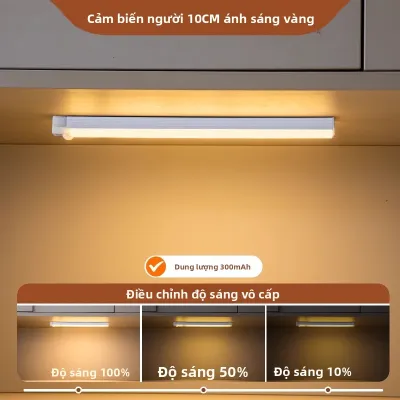 Dải Đèn LED Tủ Dán Không Dây Có Cảm Biến