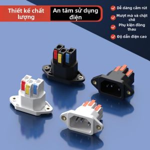 kuicc | Ổ Cắm Ba Chân Nhanh Kết Nối Loại Nhấn 250V 10A