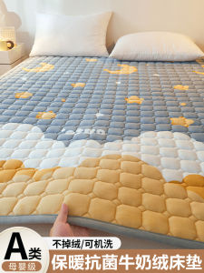 Class a Milk Coral Fleece Mattress Thickened Warm Bedding Pad Single Person Home Dormitory Use Eighteen Centimeters Wide