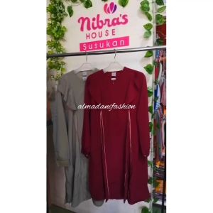 Tunik Muslimah Zaffa Square INSPIRE Itu 066 Poliester Elegan dengan Kerah Polo - Multisize XS-XXL