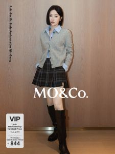 MO&Co. | Winter Plaid A-line Mini Skirt