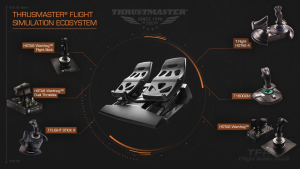 Thrustmaster T.Flight Rudder Pedals TFRP Rudder S.M.A.R.T Technology Differential Braking System T.A.R.G.E.T Software PC Xbox PS4