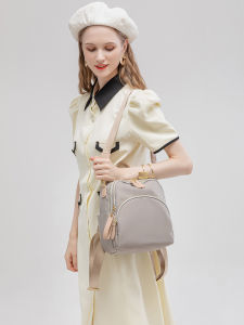 Fashion Backpack Bag for Women 2025 New Female Bags Oxford Cloth Vertical Small Travelbag Casual Bookbag Cute Girl Design Luxury