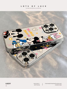 Apple 17Promax Silicone Phone Case Full Cover Minnie Mickey New Popular XS 11 Men Women Style XR Anti-Fall Soft 13 Protection
