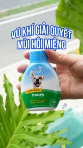 Nước uống vệ sinh răng miệng đậm đặc cho Chó Mèo Tropiclean Fresh Breath Drops 65ml