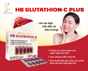 Thực phẩm bảo vệ sức khỏe HB GLUTATHION C PLUS – Hỗ trợ tăng cường sức khỏe làn da hỗ trợ giảm tác hại oxy hóa