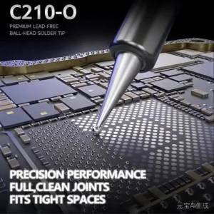 Super Fine C210 I/O/K/IS Soldering Iron Tips for T210 Handle BGA Rework Station Phone Motherboard Replacement Tips Repair Tools