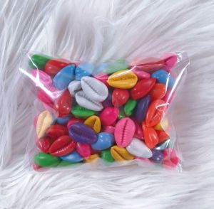 Kewuk Plastik Warna-warni - Mainan Jadul Congklak & Biji Kerang
