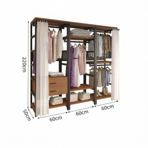 BEIJUBANG | Walk-in Iron Storage Rack
