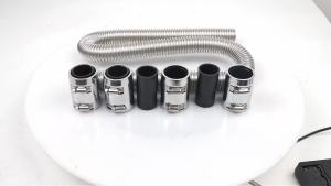 24" 36" 48" Radiator Hose Kit Stainless Steel Radiator Flexible Coolant Water Hose Kit with Cap Clamp