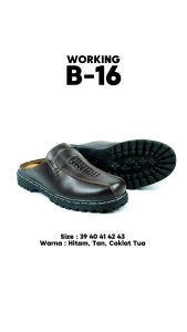 Sepatu Selop Pria Working B-16 Sepatu Sandal kasual pria