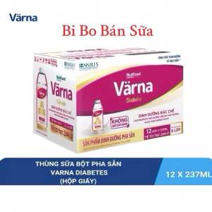 Thùng 12 Hộp Sữa Bột Pha Sẵn Varna Diabetes 237ml (Ổn Định Đường Huyết)