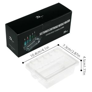 20PC Disposable Tattoo Needle Cleaning Holder Tattoo Cleaning Rack with Washing Cup Placement Rack Plastic Tattoo Needle Holder