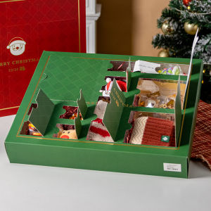 กล่องของขวัญวันคริสมาสต์ถุงของขวัญกล่องของขวัญขนาดเล็กกล่องบรรจุภัณฑ์กล่องตาบอดถุงใส่ลูกอมปฏิทินนับถอยหลังท้องฟ้ายามค่ำคืนที่ปลอดภัยและสร้างสรรค์ขนาดเล็ก