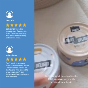 Daily Delight Grain Free Mousse Wet Cat Food 80g | Meal Topper Meow Tuna Chicken - Fresh Ingredients for Happy Pets