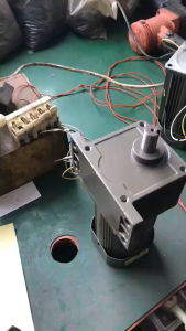 AC 220V Single Phase Adjustable Speed Gear Reduction Motor 90W 120W Variable Speed Gearbox Motor For Industrial Automation Equipment
