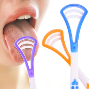 Tongue Scraper Silicone Tongue Scraper Brush Oral Cleaner Brush Fresh Breath Oral Care Tools