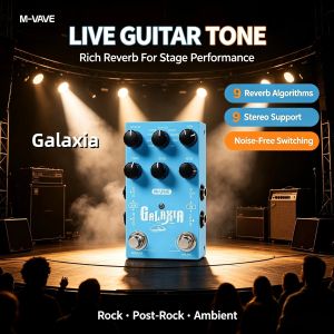 M-VAVE | M‑VAVE GALAXIA Guitar Multi‑Effects Pedal Portable Rechargeable Effects Processor Amp Modeling Looper Stereo Reverb Pedal