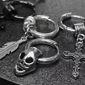 ต่างหูห่วง ต่างหูผู้ชาย ต่างหู จิว รหัส (X) จํานวน 1 ข้าง