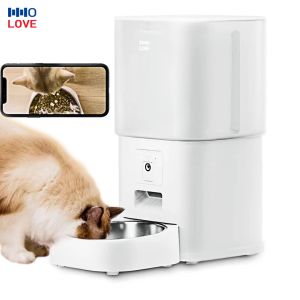 HHOLOVE 6L Smart Wi-Fi Pet Feeder with Automatic Camera Visibility Food Bowl For Cats Dogs Pet Dry Food Dispenser Remote Control Via APP