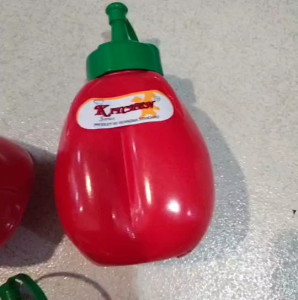 ขวดบีบซอส ขวดซอส 350 ml. แพ็ค 6 ขวด มีฝาปิด ขวดมะเขือเทศ ขวดบีบพลาสติก ขวดนมข้น