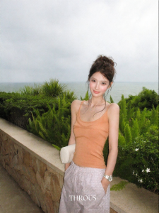 THROUS | Áo Vest Form Body Cổ U Lyocell