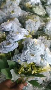 (7 Kuntum) Bunga Hibiscus Rose Artificial/Bunga Mawar Dekorasi