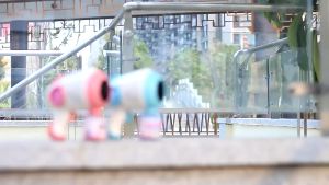 Đồ chơi bắn bong bóng đèn Led thế hệ mới nhựa ABS an toàn đồ chơi máy bắn bong bóng xà phòng nhựa giải trí cho bé