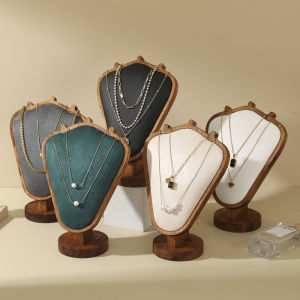 เครื่องประดับไม้สร้อยคอเครื่องประดับกรอบคุณภาพสูง Impression รุ่นเคาน์เตอร์หน้าต่าง props กรอบสร้อยคอ