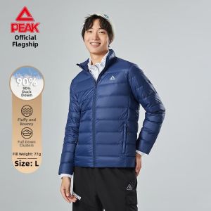 PEAK | Slim Short Hooded Casual Versatile Windproof Warm Mens Down Jacket