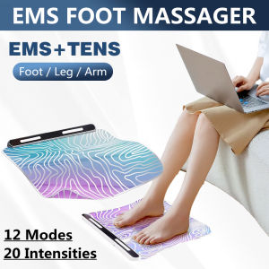 EMS Foot Massager Pad Wireless Remote Control Leg Arm Muscle Stimulation Massage Therapy 脚底按摩脚垫 微电流刺激足疗机