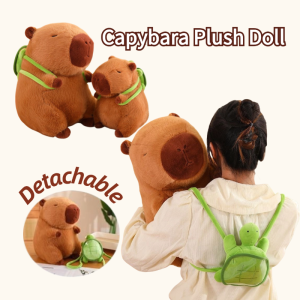 Cute Capybara Plush Stuffed Doll Kawaii Backpack Capybara Simulation Animal Toy Birthday Gift For Kids